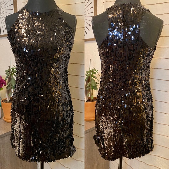 Patrizia Pepe Sequin Minidress - Picture 1 of 8